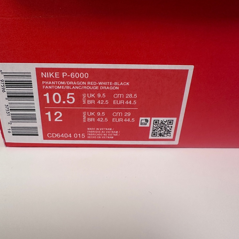Nike P-6000 Men's sneaker training shoe Phantom Dragon Red White Black - Picture 2 of 4